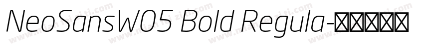 NeoSansW05 Bold Regula字体转换